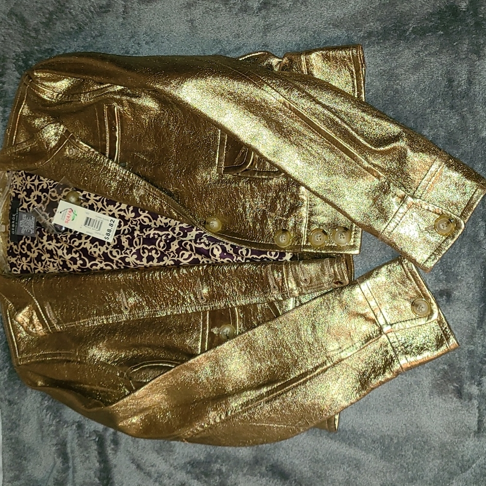 NWT VINTAGE GEORGE METALLIC JACKET, size S(4/6)